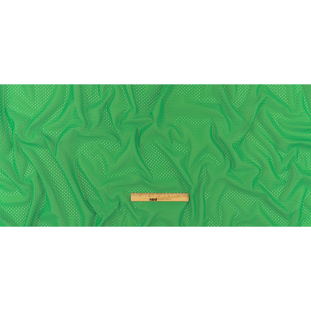 Heracles Kelly Green Polyester Athletic Mesh - Folded