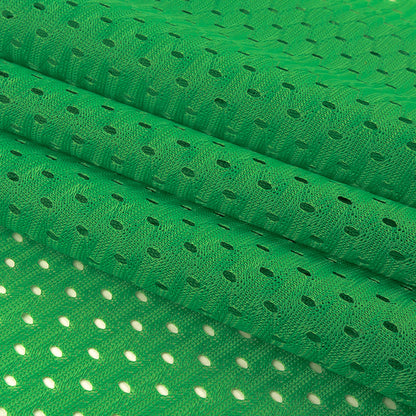 Heracles Kelly Green Polyester Athletic Mesh - Detail