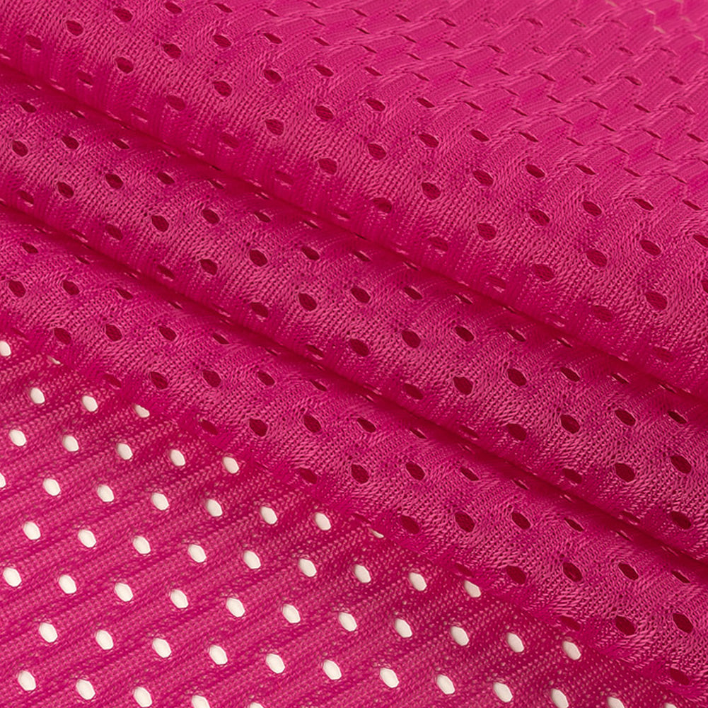Polyester Athletic Mesh - Fuchsia - Heracles Collection Detail