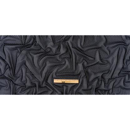 Heracles Black Polyester Athletic Mesh - Folded