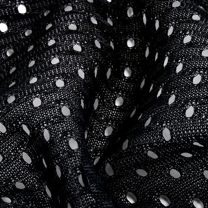 Heracles Black Polyester Athletic Mesh - Full
