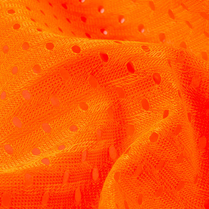 Heracles Shocking Orange Polyester Athletic Mesh - Full