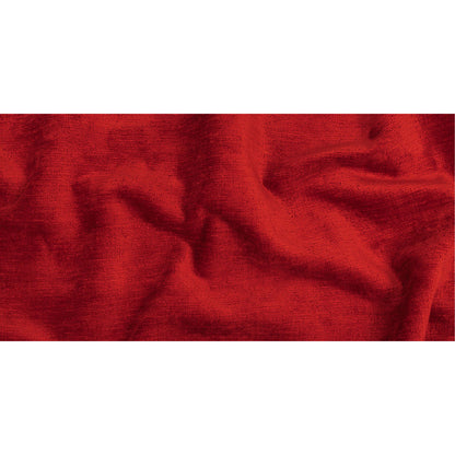 Red Acrylic and Polyester Upholstery Chenille Full