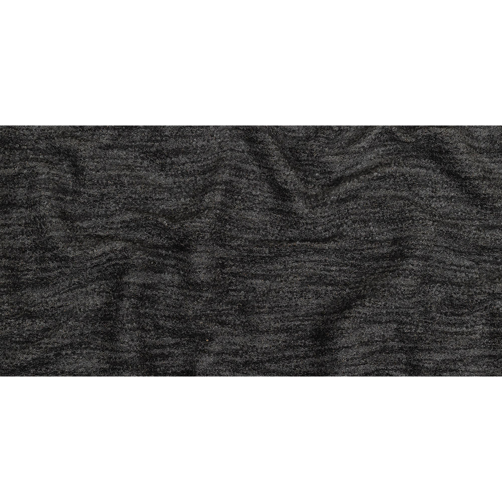 Onyx Striated Upholstery Boucle with Tan Woven Backing - Full