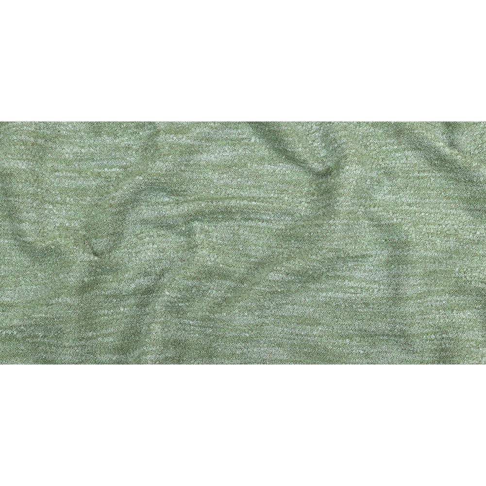 Seaglass Striated Acrylic and Cotton Boucle with Tan Woven Backing Full
