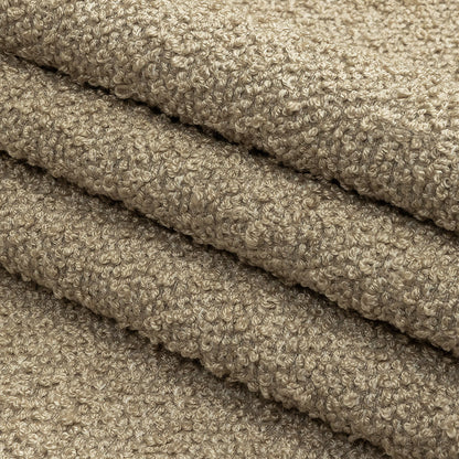 Beige Tactile Blended Wool Boucle - Folded
