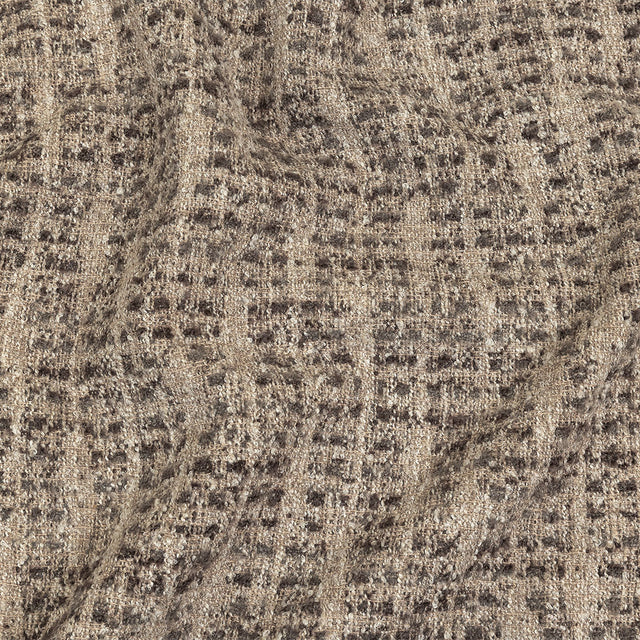 Mocha Spotted Viscose Boucle