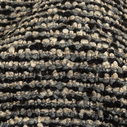 Onyx Striped Acrylic Upholstery Boucle Detail