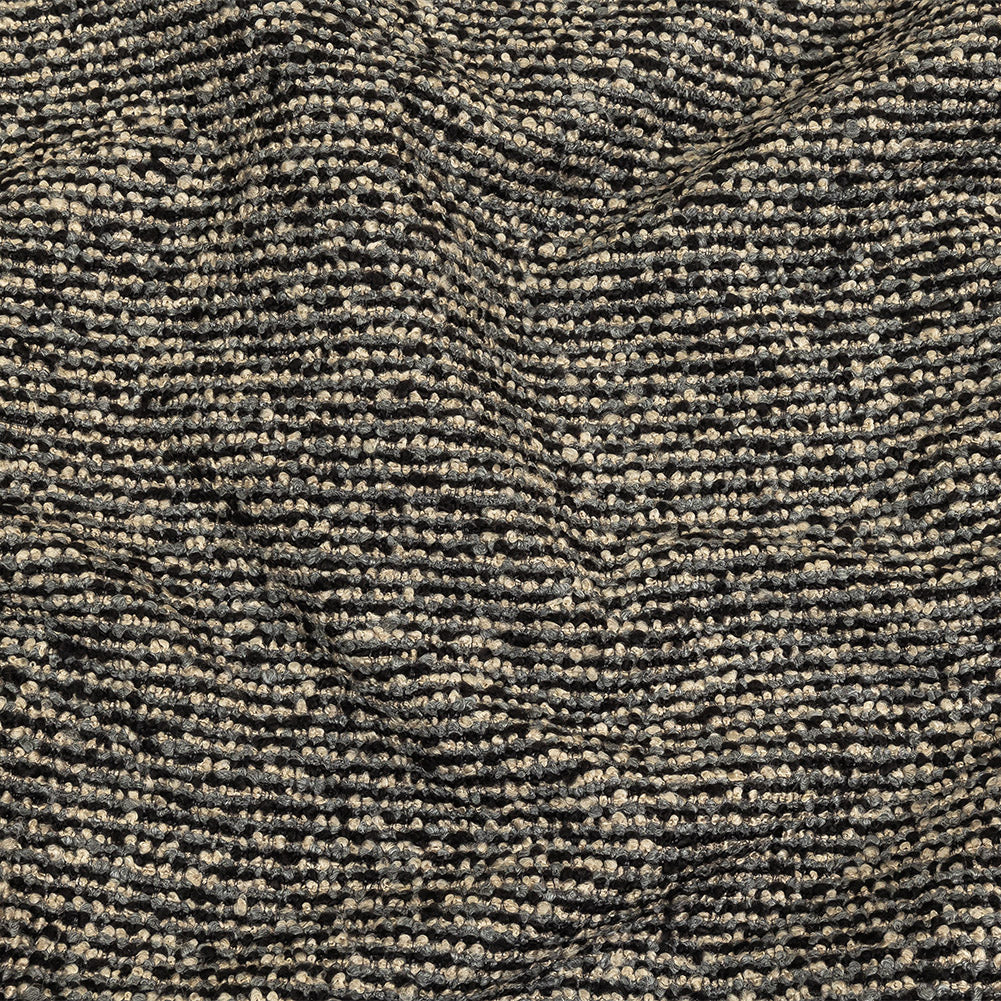 Onyx Striped Acrylic Upholstery Boucle