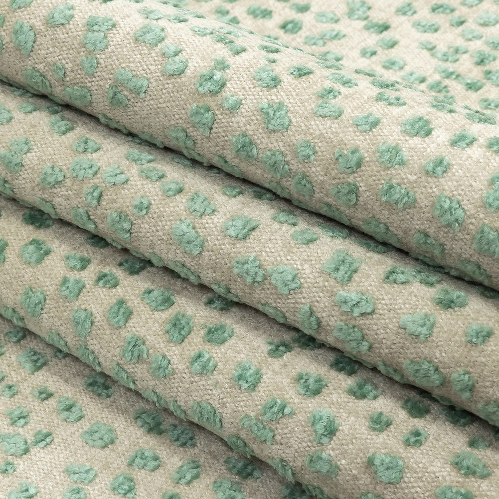 Splash Raised Spots Acrylic Chenille Woven Folded