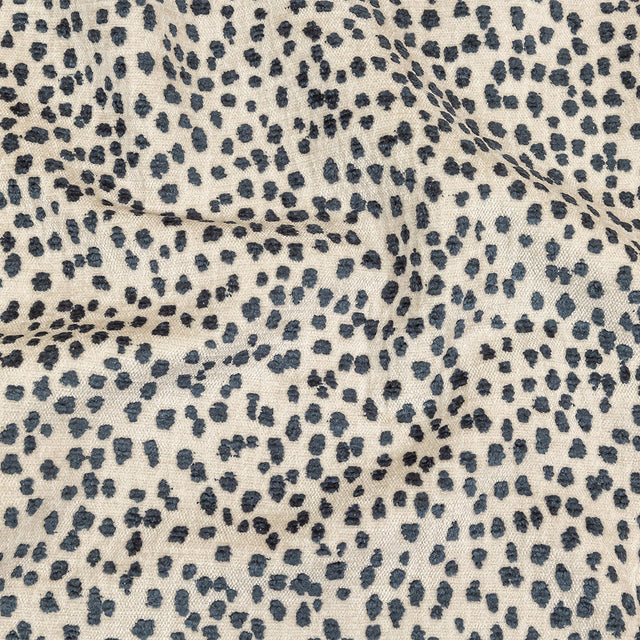 Sapphire Raised Spots Acrylic Chenille Woven