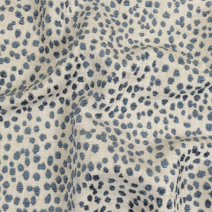 Azul Raised Spots Acrylic Chenille Woven