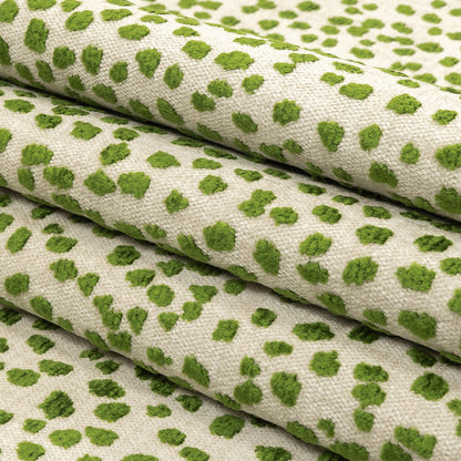 Grasshopper Raised Spots Acrylic Chenille Woven Folded
