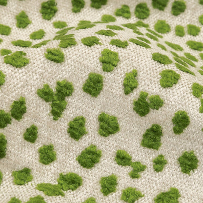 Grasshopper Raised Spots Acrylic Chenille Woven Detail