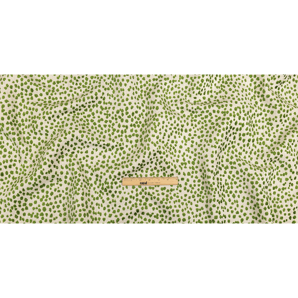 Grasshopper Raised Spots Acrylic Chenille Woven Full