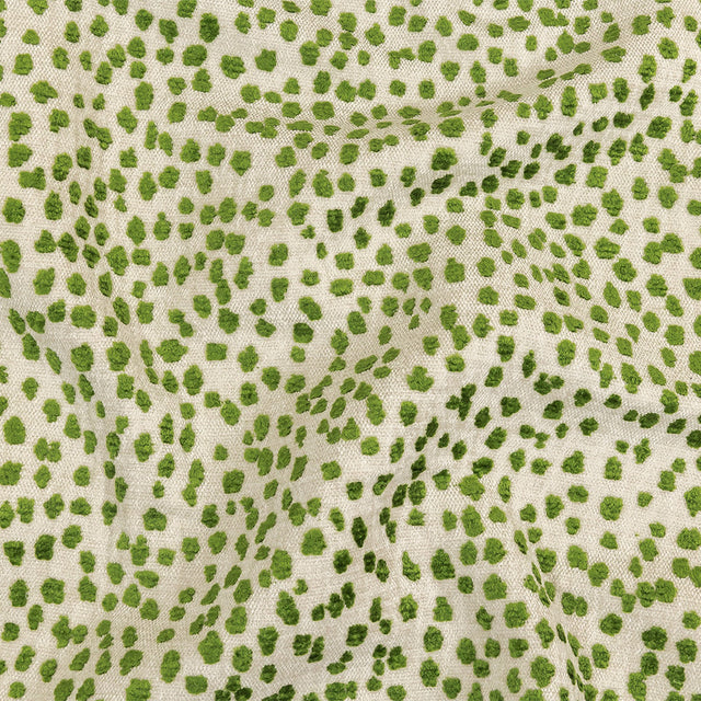 Grasshopper Raised Spots Acrylic Chenille Woven