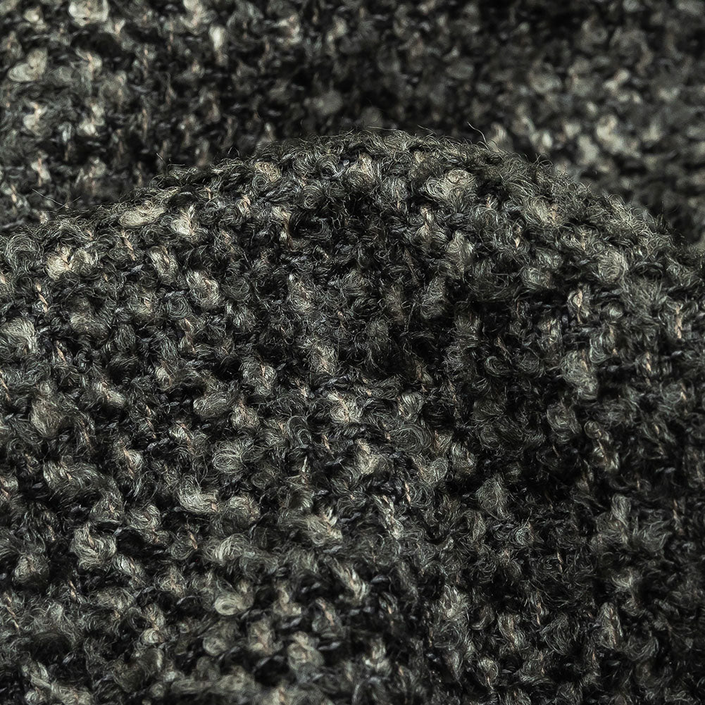 Onyx Tweedy Upholstery Boucle - Detail