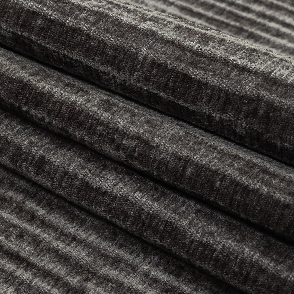 Steel Ribbed Polyester Chenille Woven Folded