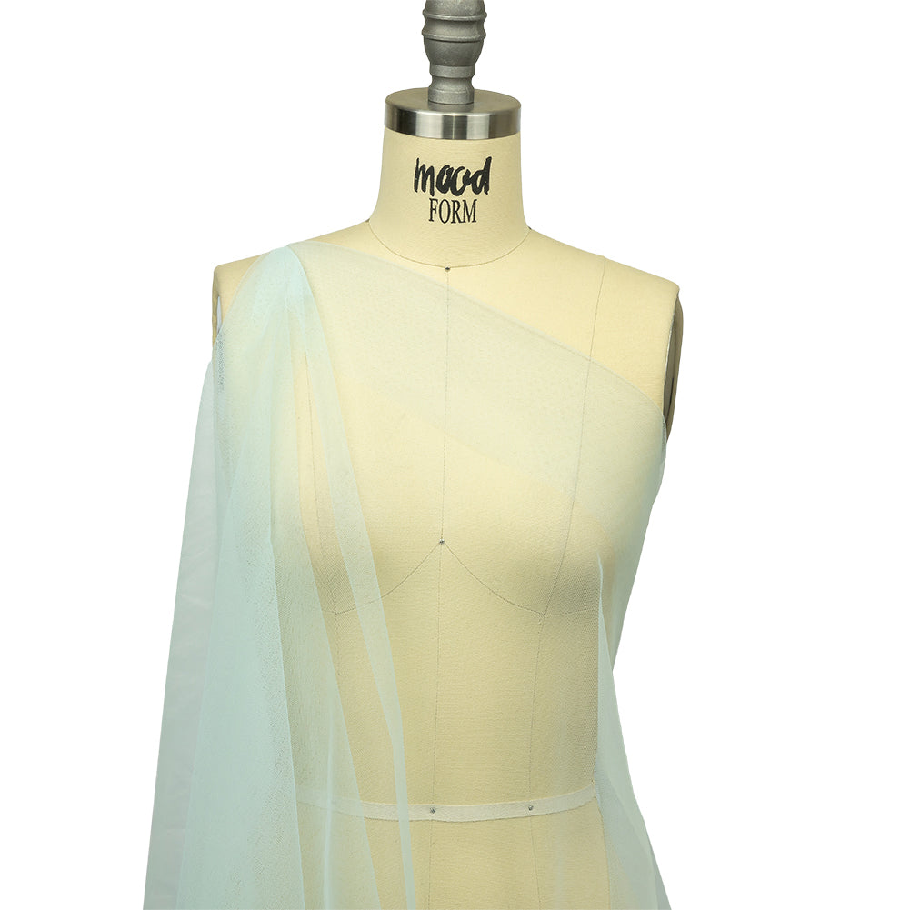 Baby Blue Leonardo Soft Nylon Tulle - Detail