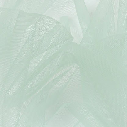 Dusty Aqua Leonardo Soft Nylon Tulle - Folded