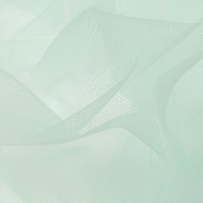 Soft Nylon Tulle - Light Aqua - Leonardo Collection Folded