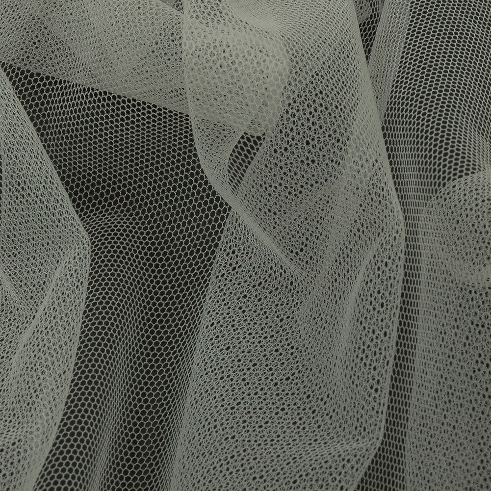 Soft Nylon Tulle - Light Gray - Leonardo Collection Folded