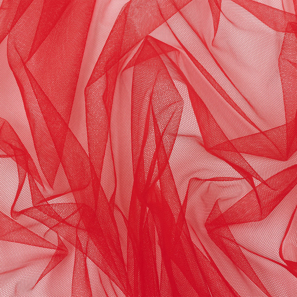 Bright Red Leonardo Soft Nylon Tulle