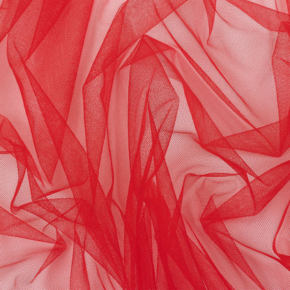 Bright Red Leonardo Soft Nylon Tulle