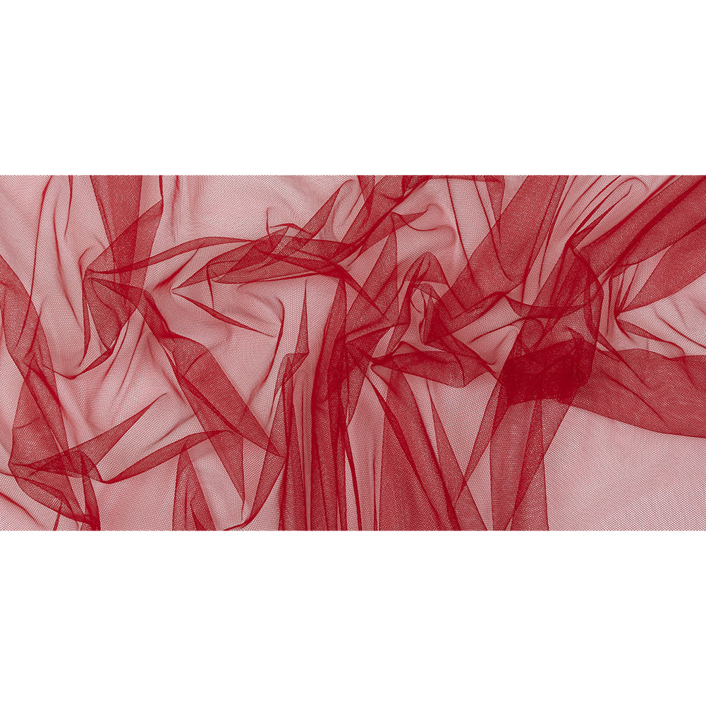 Cherry Red Leonardo Soft Nylon Tulle - Drape