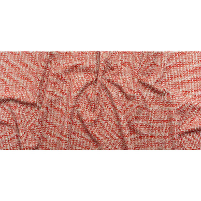 Crypton Ruby and Beige Tweed Polyester Upholstery Chenille Full