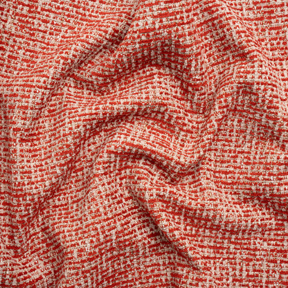 Crypton Ruby and Beige Tweed Polyester Upholstery Chenille