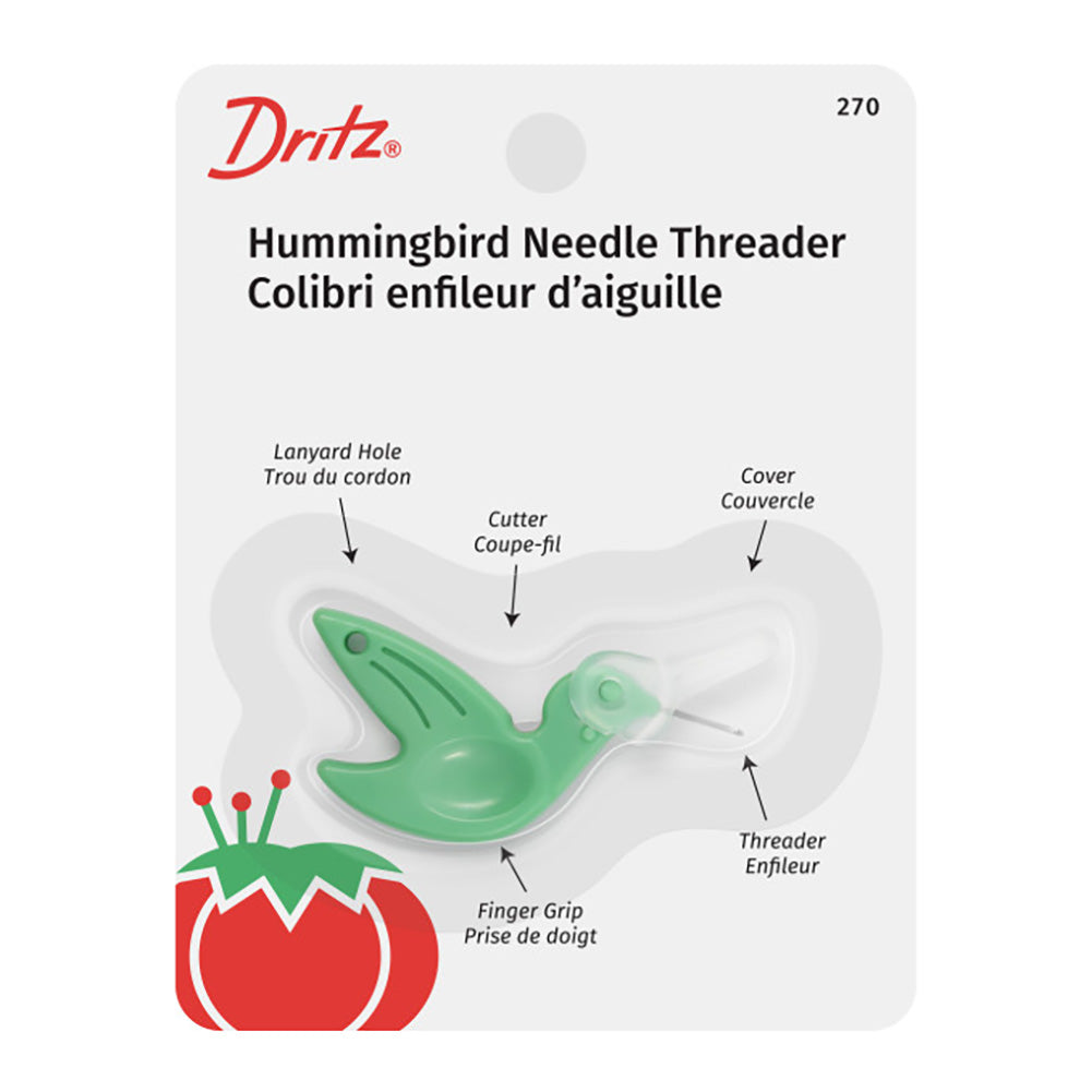 Dritz Hummingbird Needle Threader - Green
