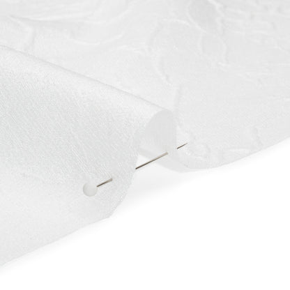 Luminous Off White Crinkled Luxury Brocade Folded