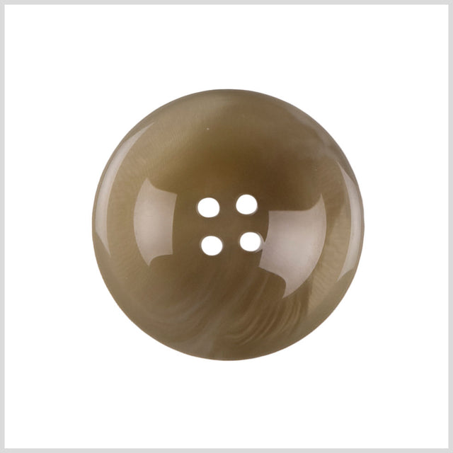 Plastic 4-Hole Button - 44L/28mm - Taupe Soft Swirls