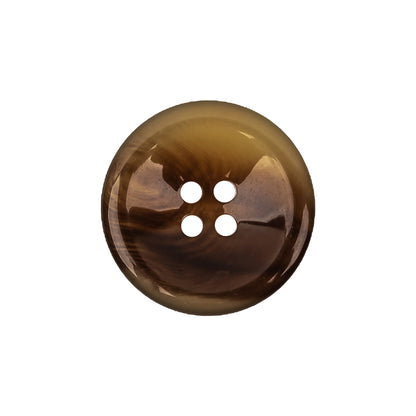 Tortoise Plastic Button - 33L/21mm