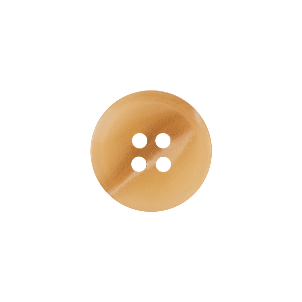Beige Plastic Button - 24L/15mm - Detail