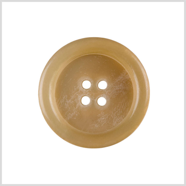 Horn 4-Hole Blazer Button - 24L/15mm - Beige Tire Rim