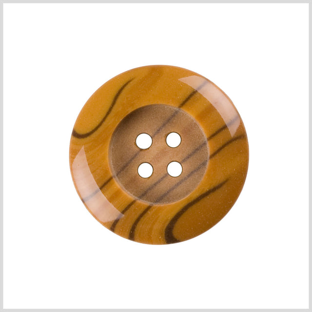 Orange Plastic Button - 28L/18mm