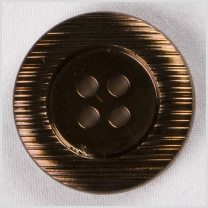 Brown Plastic Button - 36L/23mm