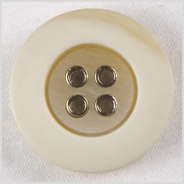Beige Plastic Button - 36L/23mm
