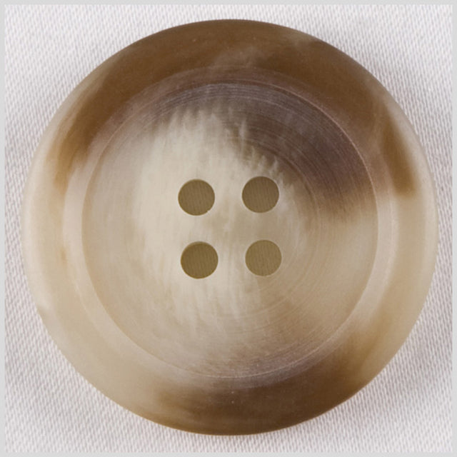 Beige Plastic Button - 36L/23mm