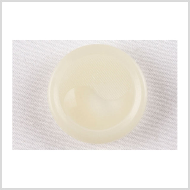 Plastic Shank Back Button - 40L/25.5mm - Ivory Yin Tang Textured Engraving
