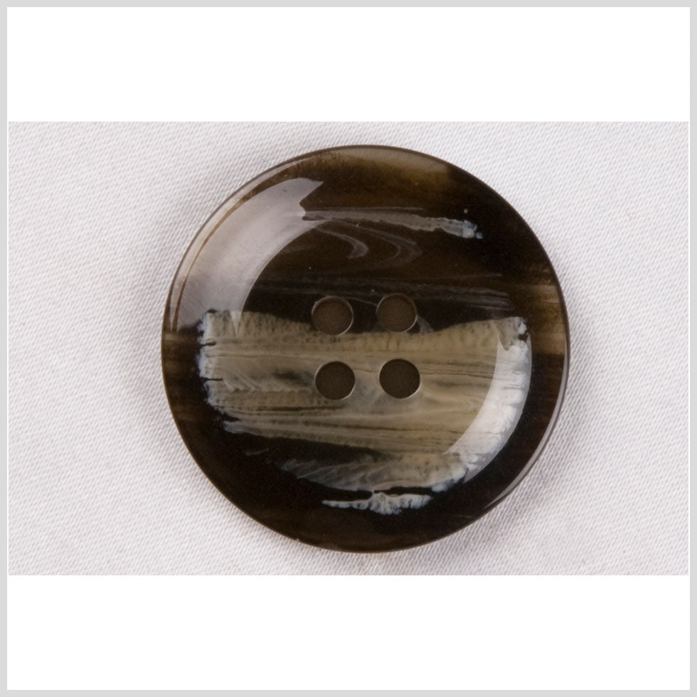 Brown Plastic Button - 36L/23mm