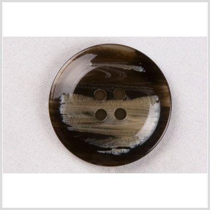 Brown Plastic Button - 36L/23mm