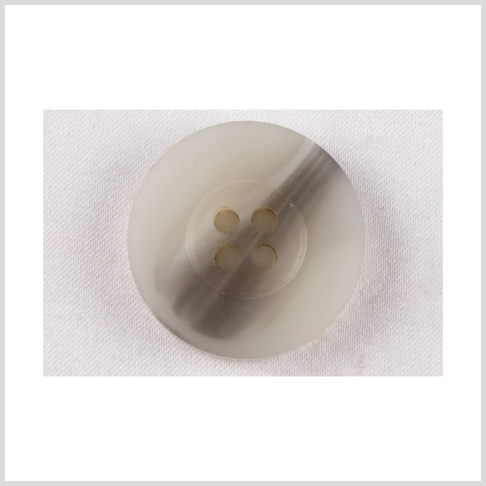 Off-White Plastic Button - 20L/12mm