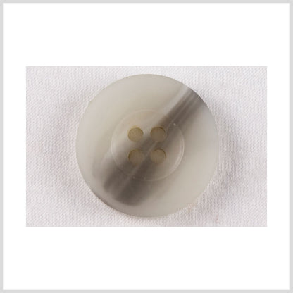 Off-White Plastic Button - 24L/15mm