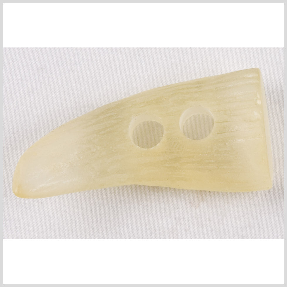 Translucent Pale Yellow Antler Shaped Plastic Toggle - 80L/50.8mm