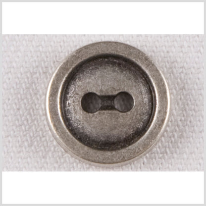 Silver Metal Coat Button - 24L/15mm
