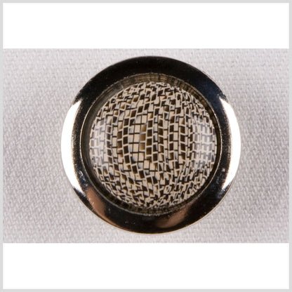 Silver Metal Coat Button - 40L/25.5mm