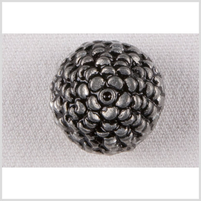 Silver Metal Coat Button - 34L/21.5mm